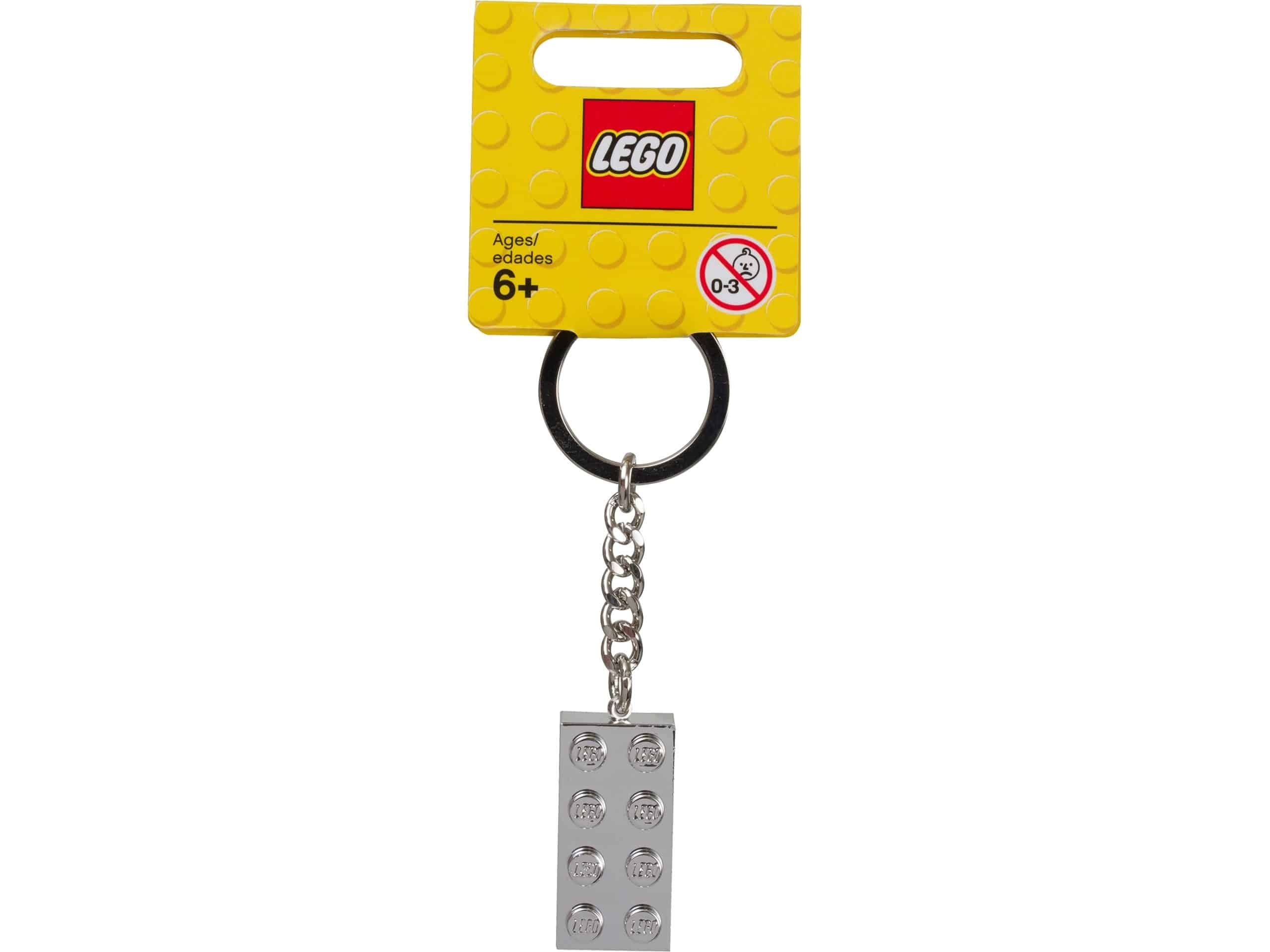 lego 851406 2x4 nyckelring i metallic scaled