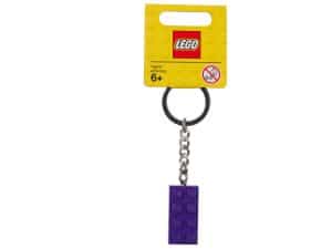 lego 853379 nyckelring med lila 2x4 kloss