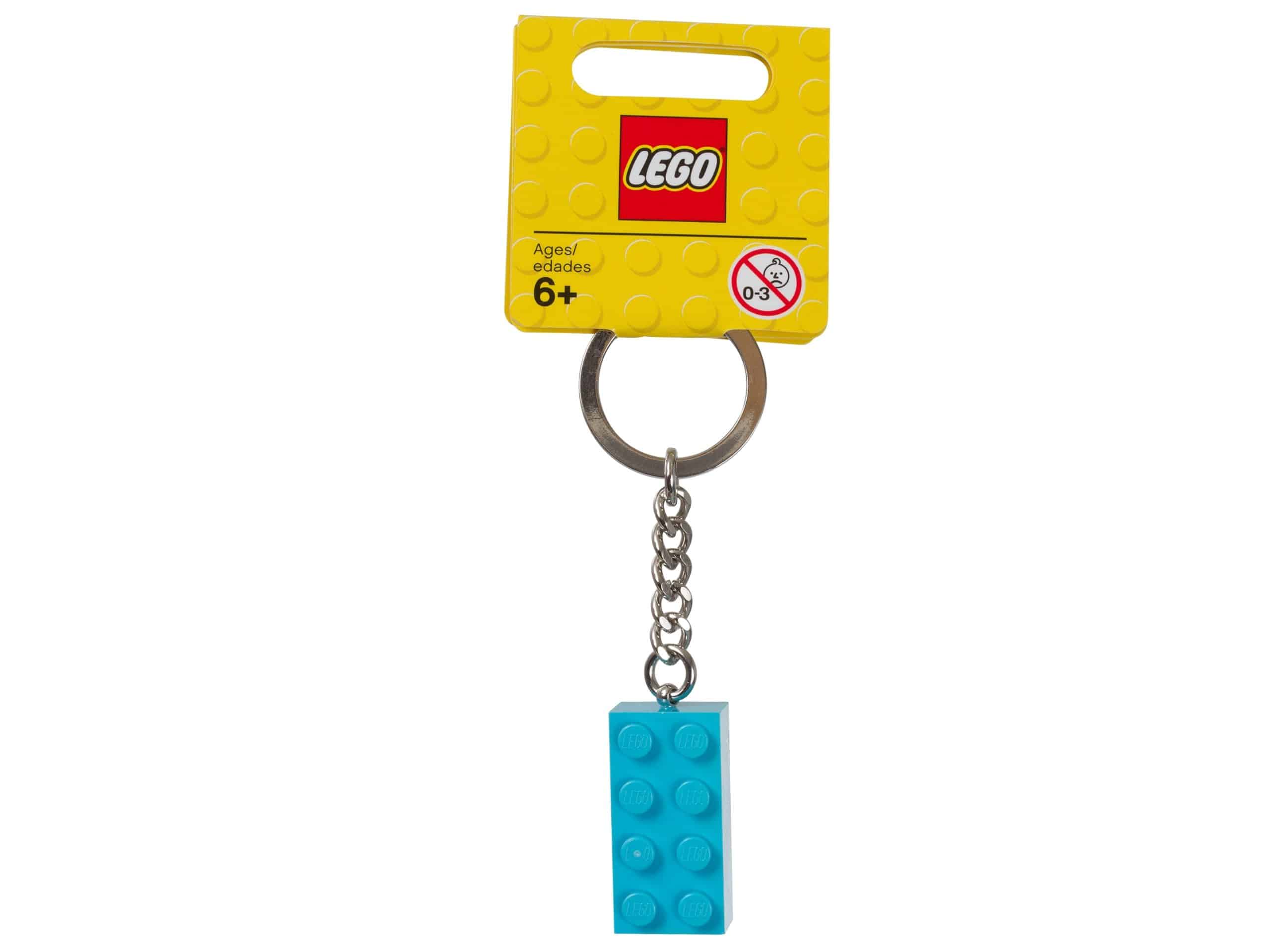 lego 853380 nyckelring med turkos 2x4 kloss scaled