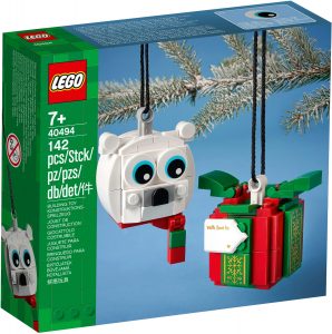 lego 40494 set med isbjorn och present