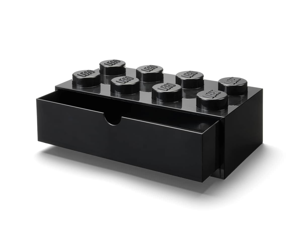 lego 5006876 skrivbordslada med 8 knoppar svart