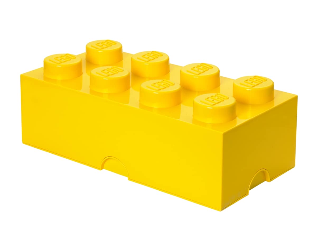 lego 5006916 forvaringskloss med 8 knoppar gul
