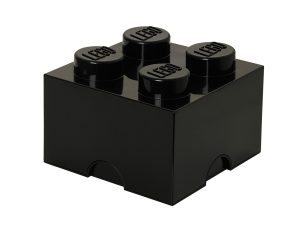 lego 5006930 forvaringskloss med 4 knoppar svart