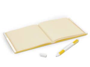 lego 5007241 anteckningsbok med gelpenna gul