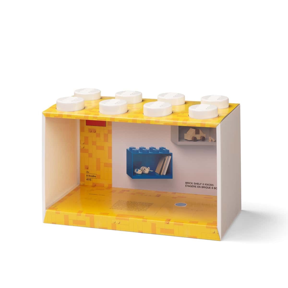 lego 5007287 klosshylla med 8 knoppar vit