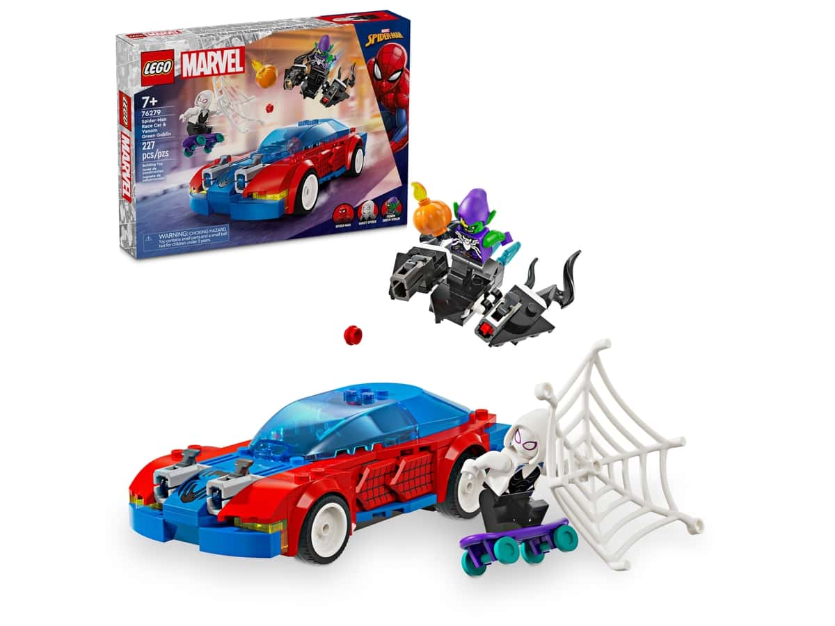 spider man race car venom green goblin 76279